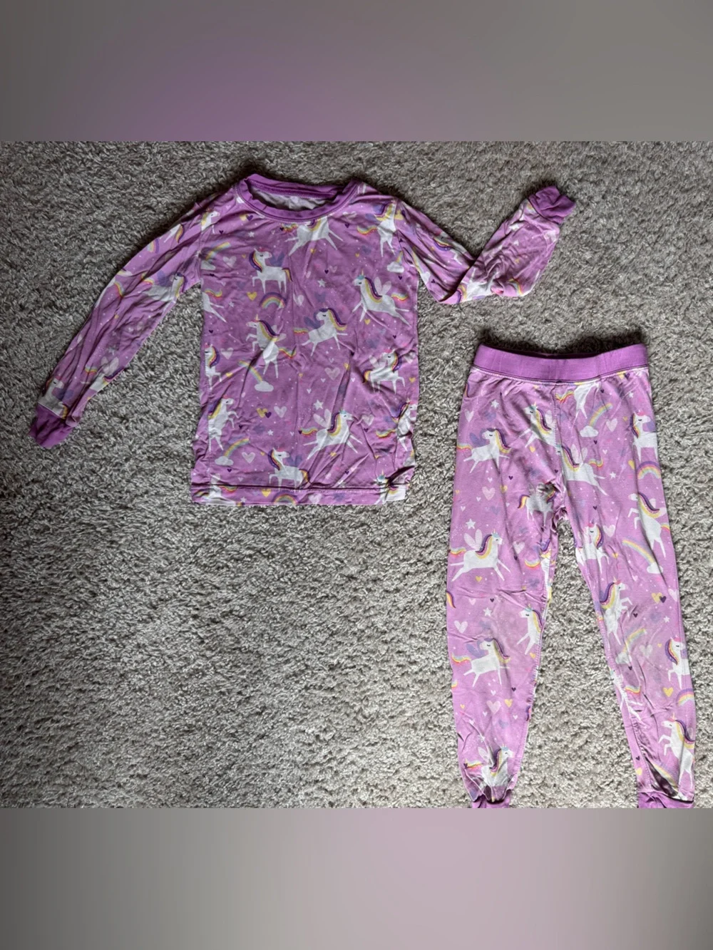 Little Sleepies Sienna’s Unicorns Print Pajama Set